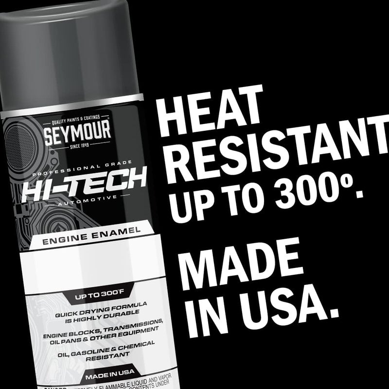 SEYMOUR EN-41 Hi-Tech Engine Spray Paint, Chrome Aluminum 12 Ounce (Pack of 1) - Image 1
